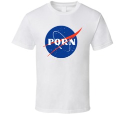 Porn Funny Nasa Logo Parody T Shirt