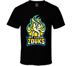 St Lucia Zouks Cpl Caribbean Premier League Cricket Fan T Shirt