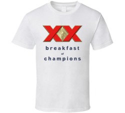 Dos Equis Breakfast Of Champions Funny Beer Fan T Shirt