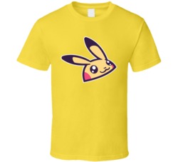 Pikachu Pokemon Smiling Head Japanese Cartoon Fan T Shirt