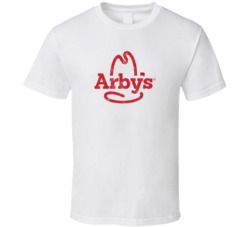 Arby's Fast Food Restaurant Foodie Food Fan Worn Look T Shirt