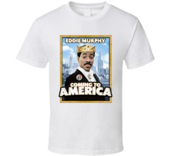 Eddie Murphy Coming To America Black Movie Fan T Shirt
