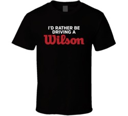 I'd Rather Be Driving A Wilson Golf Golfing Fan T Shirt