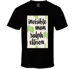 Invisible Man Ralph Ellison Classic Black Book Cover Fan T Shirt