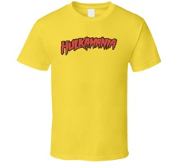 Hulkamania Logo Professional Wrestling Fan As Seen On T Shirt