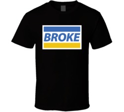 Broke Visa Parody Logo T Shirt