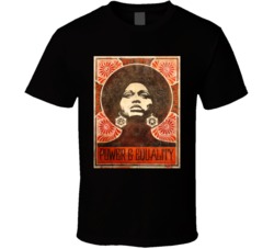 Angela Davis Power And Equality T Shirt