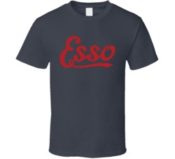 Esso Gas Stations Retro Logo Green Book Business T Shirt
