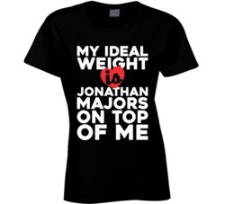 My Ideal Weight Is Jonathan Majors On Top Of My Funny Fan Ladies T Shi