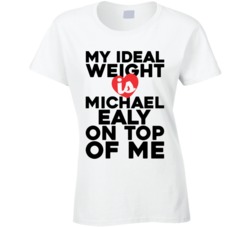 My Ideal Weight Is Michael Ealy On Top Of My Funny Ladies T Shirt