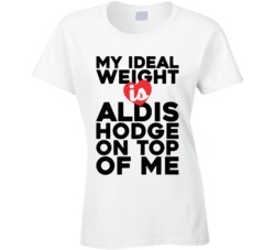 My Ideal Weight Is Aldis Hodge On Top Of My Funny Ladies T Shirt