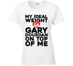 My Ideal Weight Is Gary Dourdan On Top Of My Funny Ladies T Shirt