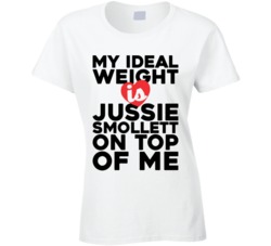 My Ideal Weight Is Jussie Smollett On Top Of My Funny Ladies T Shirt