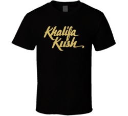 Khalifa Kush Cannabis Marijuana Ganja Mary Jane Lover Fan T Shirt