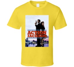 Action Jackson 1988 Poster Blaxploitation Film Movie Buff T Shirt