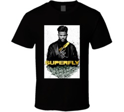 Superfly 2018 Poster Blaxploitation Film Movie Buff T Shirt