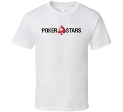 Pokerstars Online Gambling Fan Worn Look T Shirt