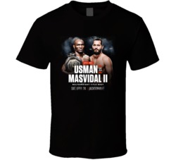 Usman Vs Masvidal 2 Worn Look T Shirt