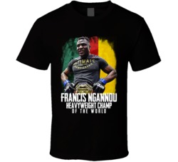 Francis Ngannou Cameroon Heavyweight Champ T Shirt