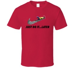 Just Do It Later Funny Spider Man Fan T Shirt