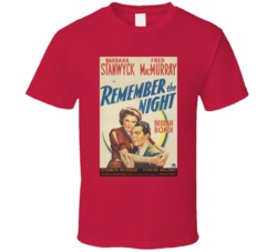 Remember The Night Christmas Movie T Shirt