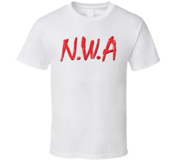 Nwa Distressed T Shirt