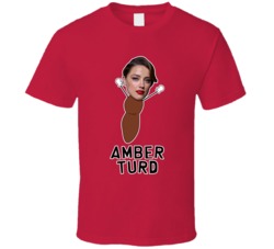 Amber Turd Heard Mr Hankey Parody T Shirt