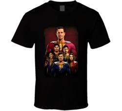 Shazam Fury Of The Gods Cast T Shirt