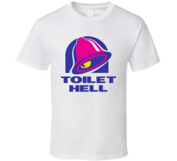 Toilet Hell Taco Parody Logo T Shirt