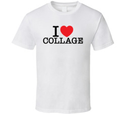 I Love Collage T Shirt