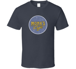 Vintage Look Monk's Cafe Sign T Shirt