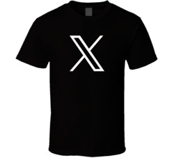 X New Twitter Logo T Shirt