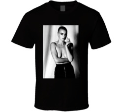 Sinead O'connor Black White T Shirt