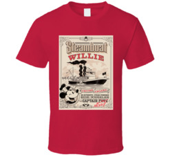 Captain Steamboat Willie T Shirt