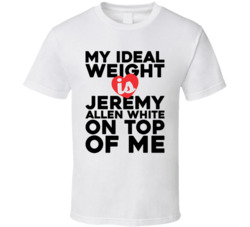 Ideal Weight Jeremy White Top Of Me T Shirt