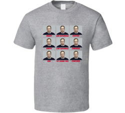 Faces Of Bill Belichick T Shirt