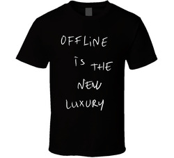 Offline Is The New Luxury Black T Shirt