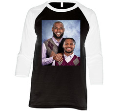 Lebron Bronny James Step Brothers Baseball Raglan Raglan 3/4 Sleeve