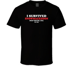 I Survived Snowmageddon Southern Usa Winter Blizzard January 2025 T Shirt