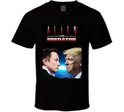 Trump Elon Alein Vs Predator  Style T Shirt