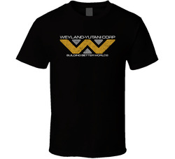 Weyland Yutani Corp Alien Fan Sci-fi Science Fiction Geek Worn Look T Shirt