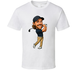 Tommy Fleetwood Big Head Caricature Golf Fan T Shirt
