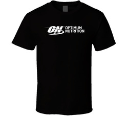 Optimum Nutrition Gym Rat Weightlifting Bodybuilding T Shirt