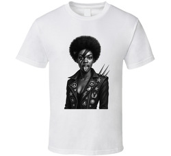 Fly Black Girl Power Punk Aesthetic Girls Rock T Shirt