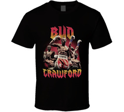 Terence Bud Crawford Boxing Champ 90s Style Hip Hop Distressed Look T Shirt