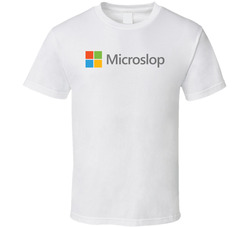 Microslop Funny Ai Slop Software Company Pun T Shirt