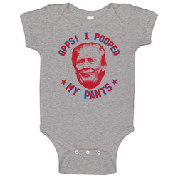 I Pooped My Pants Trump Anti Fascist No Kings Protest Baby One Piece