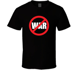No More War Love Not Hate Anti War T Shirt