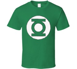 Green Lantern Big Bang Theory Distressed T Shirt
