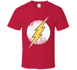 Flash Big Bang Theory Distressed T Shirt